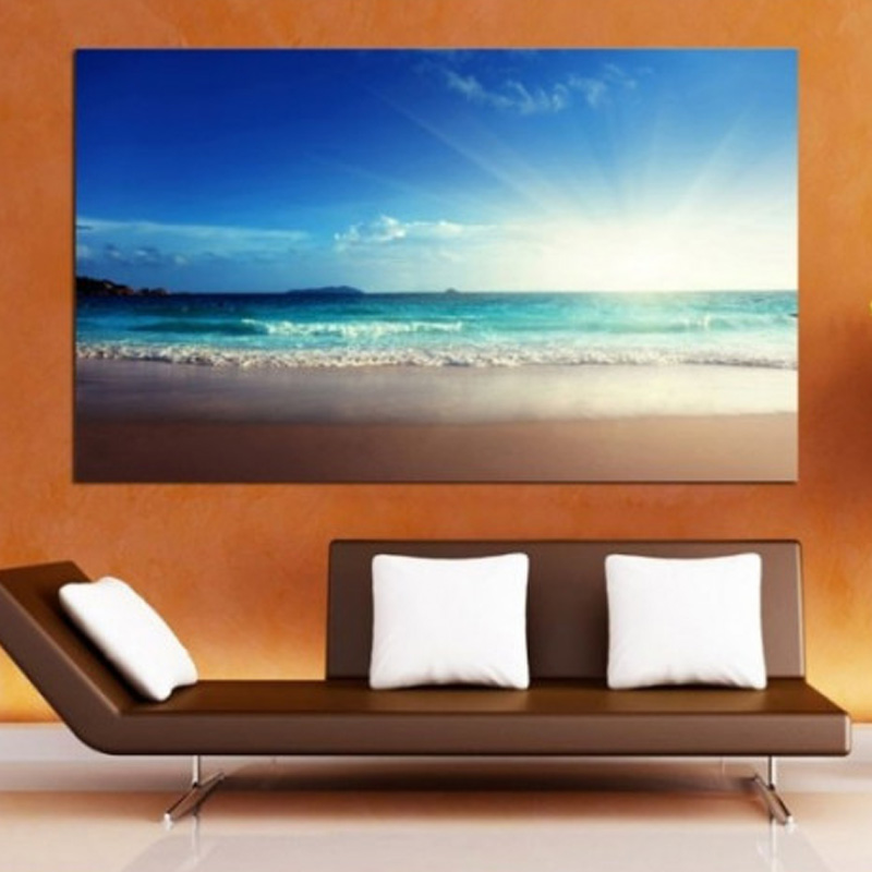 Πίνακας σε καμβά με Θάλασσα παραλία με αμμουδιά
